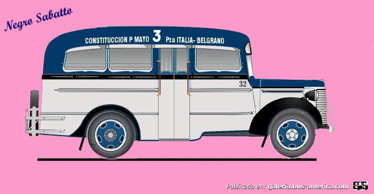 Chevrolet 1939 - La Maravilla - Línea 3
Línea 3 (Buenos Aires), interno 32
