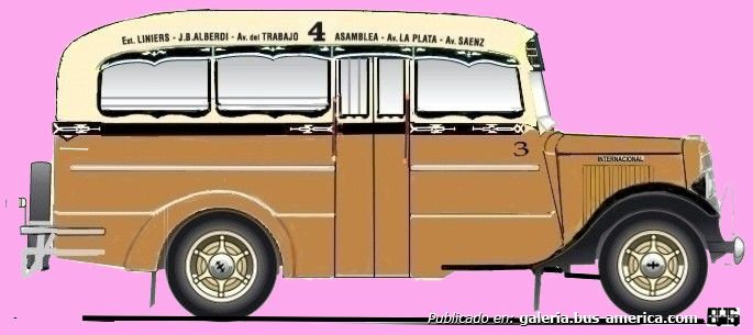 Internaternational 1935 - Puletti - Línea 4
Línea 4 (Buenos Aires), interno 3
