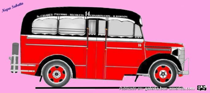 Chevrolet 1940 - Puletti - Línea 14
Línea 14 (Buenos Aires), interno 16
