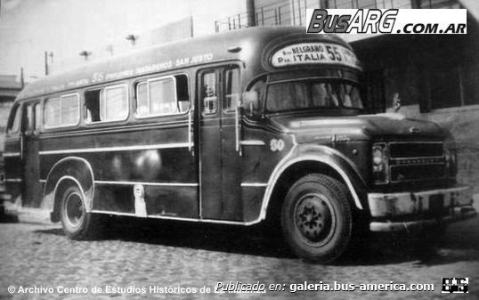   Lin.55 Almafuerte M.B.LO Chevrolet C50 1970 Carrocería la Favorita Interno 53 foto de Busarg
