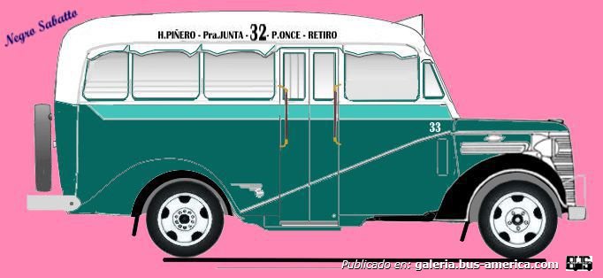 32  Linea 32  Chevrolet 1938 Carrocería Gnecco DIBUJO Interno 33
