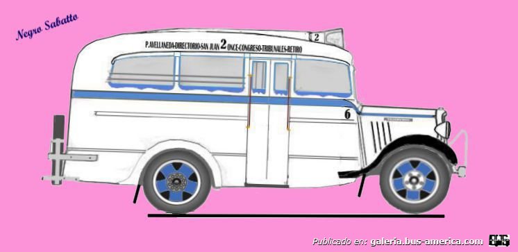 Chevrolet 1934-1935 - La Maravilla - Flecha de Oro
Línea 2 (Buenos Aires), interno 6
