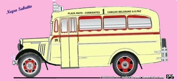 Chevrolet 1935 - La Maravilla - Línea 1
Línea 1 (Buenos Aires), interno 19
