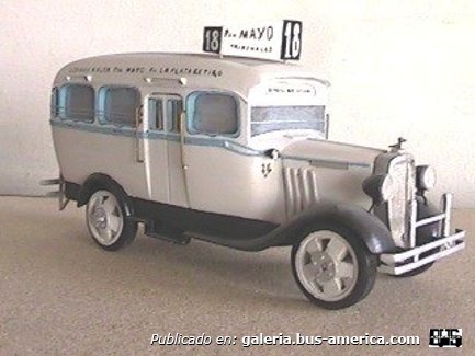 Linea 18 Ex Linea 27 Chevrolet 1934-35 Carrocería Mattaruchi Maqueta de mi autoría
