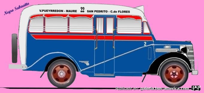 Chevrolet 1938 - Gnecco - Línea 22
Linea 22 (Buenos Aires), interno 2
