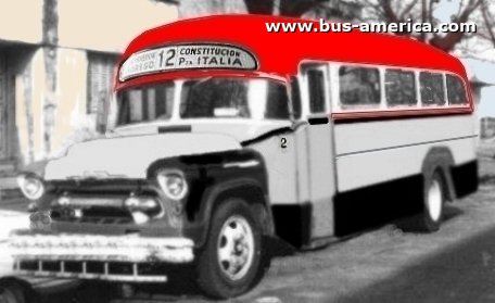 Chevrolet 1957 - La Favorita
[url=https://bus-america.com/galeria/displayimage.php?pid=65732]https://bus-america.com/galeria/displayimage.php?pid=65732[/url]

Fotógrafo: desconocido
Fotografía extraída de: ¿?
Editada en sus colores por: Arnaldo Sabatto 
