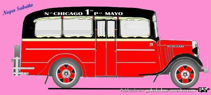 Chevrolet 1935 - La Unión - Línea 1ª
Línea 1ª (Buenos Aires), interno 28
