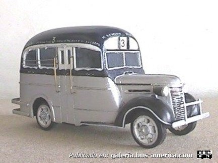 Linea 3Chevrolet 1940 Carrocería El Trébol Interno 19 Maqueta de mi Autoria

