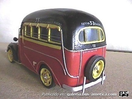 82  Linea 33 Chevrolet 1938 Carrocería Gnecco Interno 10
Maqueta de mi autoría

