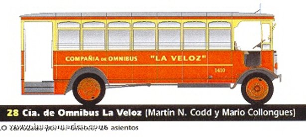 Aclo 1929 - Gnecco - Cía. La Veloz
Línea 28 (Buenos Aires), interno 1420

Dibujo de Anibal Trasmonte
