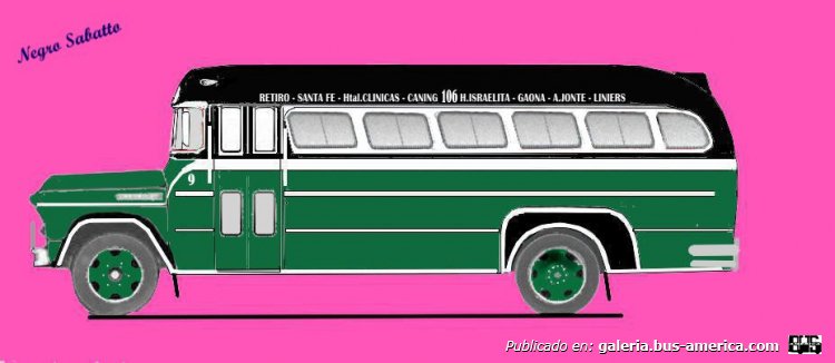  Linea 106 CUSA Chevrolet 1957 Carrocería Mitre Interno 6
