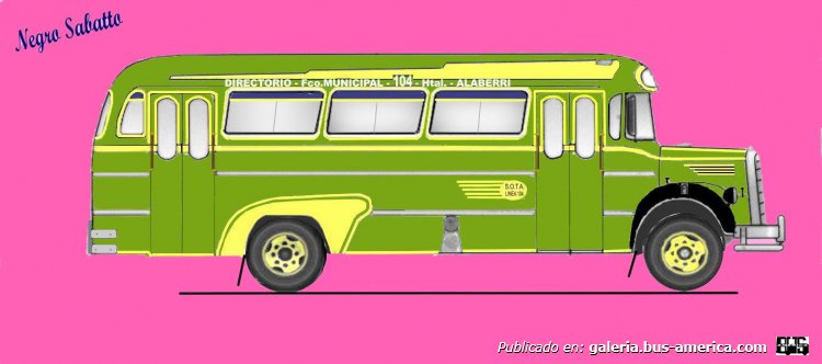 Linea 104 SOTA  Mercedes Benz LO911 Carrocería San Juan
