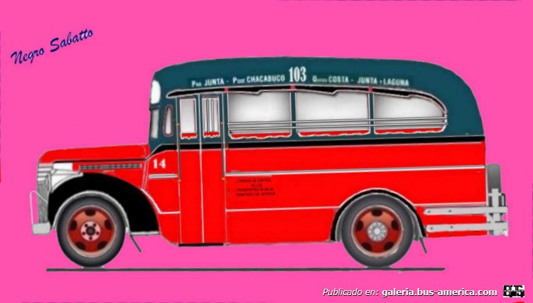 Linea 103 Quino Costa Chevrolet 1942 Carrocería El Cóndor Interno 14
