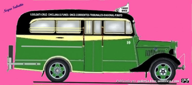 Linea 42 Ex Linea 16  Ford 1935 Carrocería Marrugat  DIBUJO Interno 10
