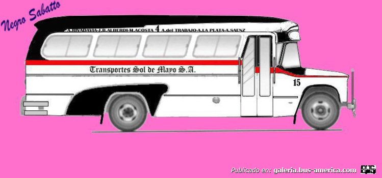 Dodge D 400 - El Detalle - Sol de Mayo
Linea 4 (Buenos Aires), interno 15

Basado en fotografía de [url=http://busarg.com.ar/fotogaleria/displayimage.php?pos=-9380]José Escobar[/url], posteada en BusArg
