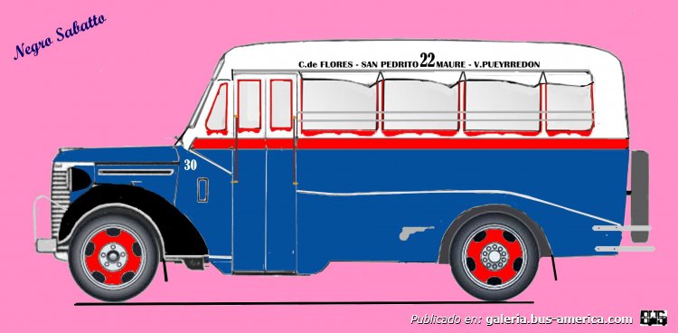 Chevrolet 1940 - Gnecco - Línea 22
Linea 22 (Buenos Aires), interno 30
