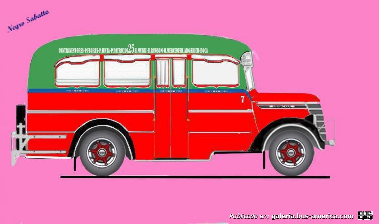 International 1940 - Los Criollos - Línea 25
Linea 25 (Buenos Aires), interno 7
