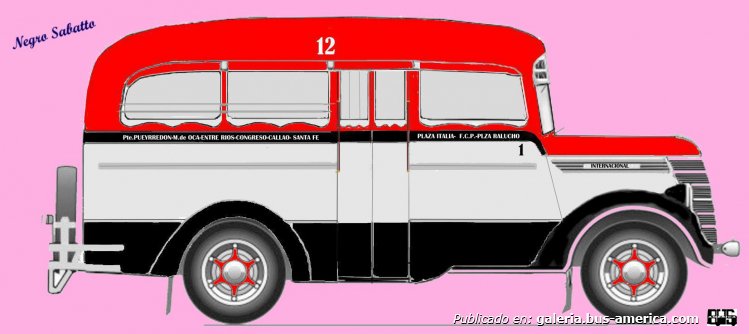 Internacional 1940 - La Maravilla - Línea 12
Línea 12 (Buenos Aires), interno 1
