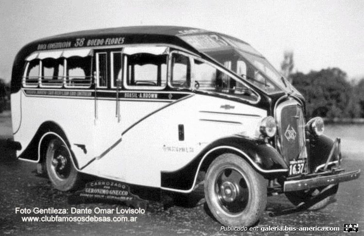 Linea 38 Chevrolet 1936 Carrocería Gnecco 38 Interno 28
