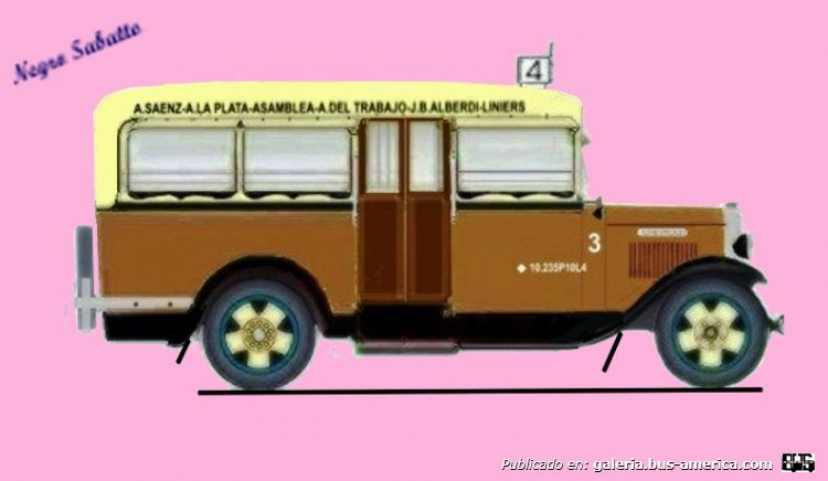 Chevrolet 1933 - Gnecco - Línea 4
Línea 4 (Buenos Aires), interno 3

