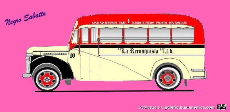 Chevrolet 1942 -  Gnecco - La Reconquista
Linea 1, Interno 16

Basado en fotografia de: [url=http://busarg.com.ar/fotogaleria/displayimage.php?pos=-8000]Don Torcuato y Su gente, en facebook[/url]

