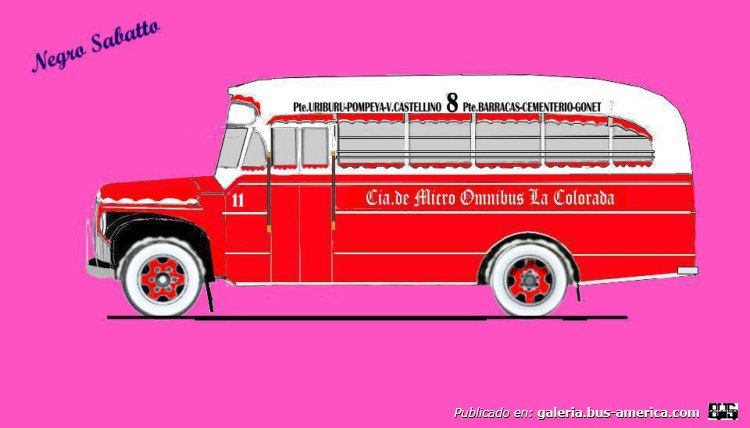 Studebaquer 1947 - Ucasa - Cía. La Colorada
[url=https://bus-america.com/galeria/displayimage.php?pid=61381]https://bus-america.com/galeria/displayimage.php?pid=61381[/url]

Linea 8 (Pdo.Avellaneda), Interno 11
