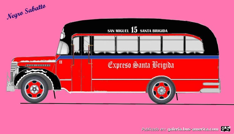 Linea 15 Expreso Santa Brigida Chevrolet 1946 Carroceria Costa Rica Interno 11

