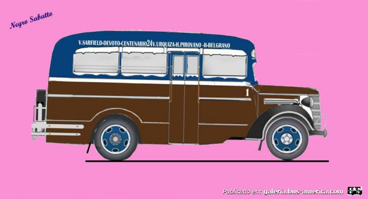 Chevrolet 1938 - Malaspada - Línea 1
Linea 24 (Buenos Aires), interno 1
