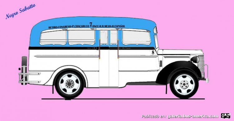 Chevrolet 1939 - La Maravilla - Línea 7
Línea 7 (Buenos Aires), interno 8
