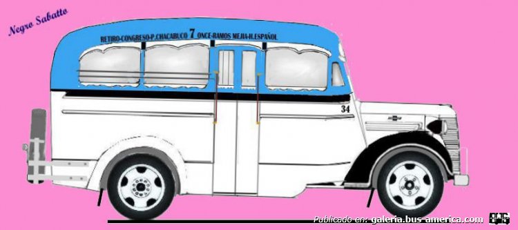 Chevrolet 1938 - Puletti - Línea 7
Línea 7 (Buenos Aires), interno 34
