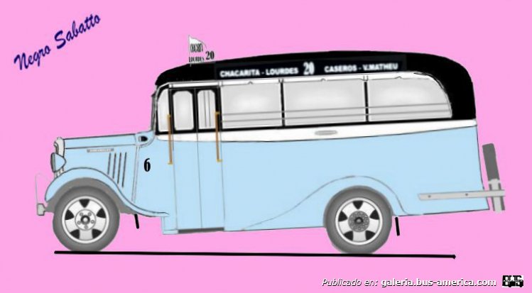 Chevrolet 1934 - Marrugat - Línea 20
Linea 20 (Buenos Aires), interno 6
