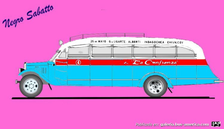 REO 1933 - Facchini - La Confianza
Línea 166 (Prov. Buenos Aires), interno 4
Luego línea 366
