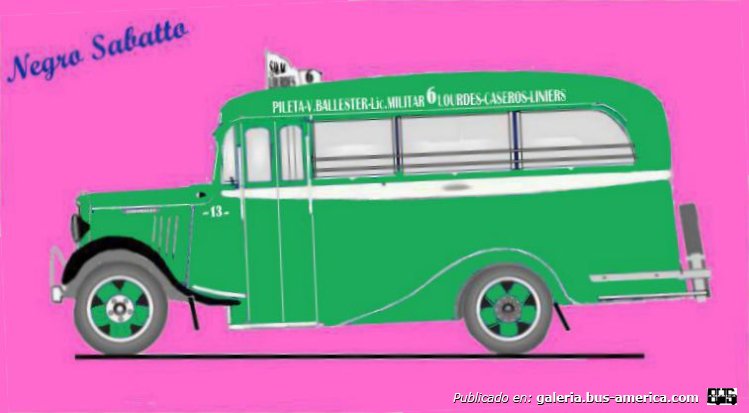 Chevrolert 1935 - Marrugar - Línea 6
Línea 6 (Partido de San Martin), interno 13
