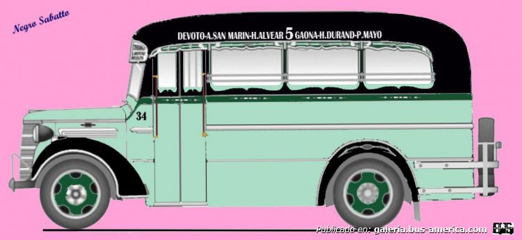 Chevrolet 1938 - La Industria - Línea 5
Linea 5 (Buenos Aires), interno 34
