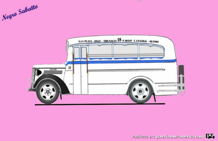 Oldsobile 1938 - El Trebol - Línea 18
Línea 18 (Buenos Aires), interno 27
