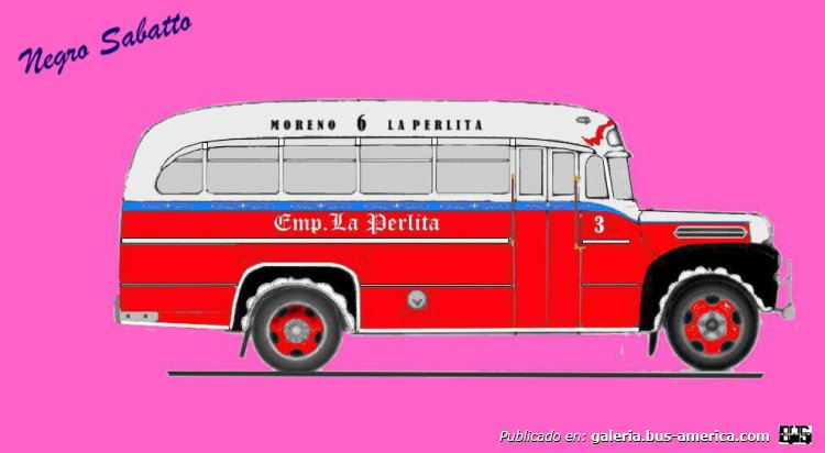 Ford 1948 - El Condor - La Perlita
Linea 6 (Pdo.Moreno), interno 3

Basada en fotografía de [url=http://busarg.com.ar/fotogaleria/displayimage.php?pos=-1856]autor desconocido[/url], publicada en BusArg
