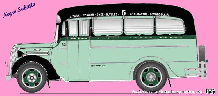 Chevrolet 1937 - La Maravilla - Línea 5
Linea 5 (Buenos Aires), interno 52
