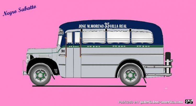 Linea 35 Fargo 1942 Carrocería La Industria DIBUJO Interno 31
