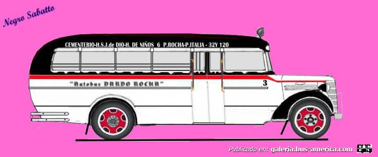 Chevrolet 1935 - La Maravilla - Autobus Dardo Rocha
Linea 6 (Pdo. La Plata), interno 3
