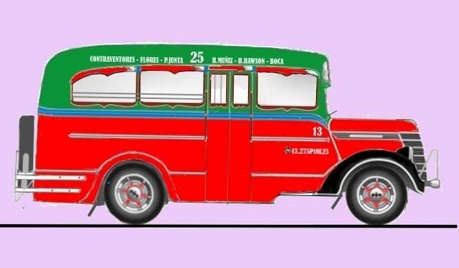 International - El Trébol - Línea 25
Línea 25 - Interno 13

Dibujo realizado por: Arnaldo Francisco Sábatto
