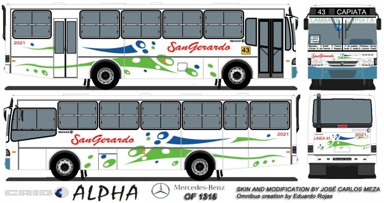Linea 43 San Gerardo
Design by José Carlos http://www.facebook.com/josecarlos.meza.3
Palabras clave: Linea 43 San Gerardo Paraguay