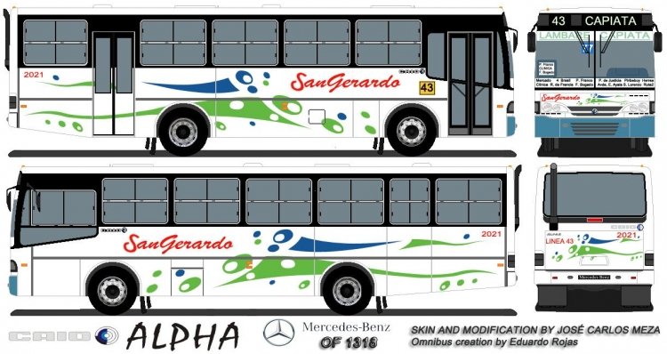 Linea 43 San Gerardo
Design by José Carlos http://www.facebook.com/josecarlos.meza.3
Palabras clave: Linea 43 San Gerardo Paraguay