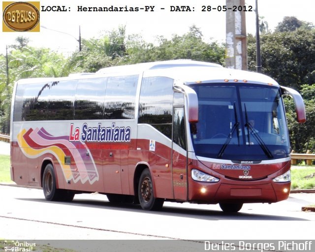 Irizar Century (en Paraguay) - La Santaniana
Fotogafía: Derles Borges Pichoff (DepBuss)
Extraído de: Onibus Brasil , página web
Este es para mi el primer irizar en el paraguay por la santaniana y es para cubrir el espacio del posible desparecido busscar
Palabras clave: La santaniana