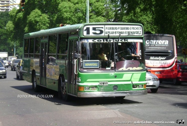 Mercedes-Benz OH 1621 L - Ei-Var - Sur-Nor
CKV 654
Línea 15 - Interno 35

Fotografía: Pablo Olguín

