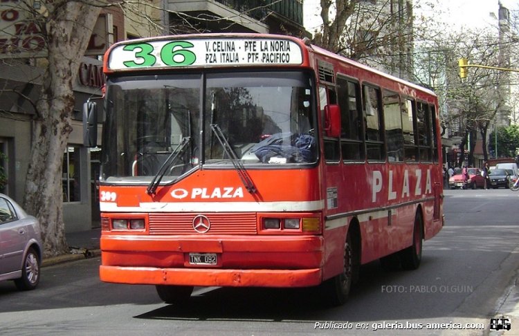 Mercedes-Benz OH 1315 - Supercar - Plaza
C 1665909 - TNK 092
Línea 36 - Interno 309
