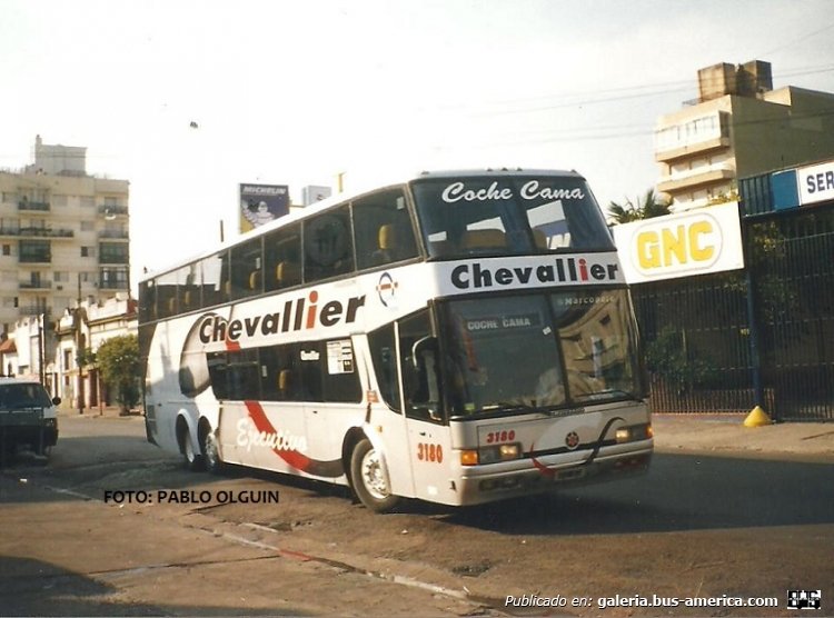 Mercedes-Benz O-400 RSD - Marcopolo (en Argentina) - Chevallier
Interno 3180

Fotografía: Pablo Olguín

