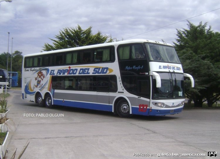 Mercedes-Benz O-500 RSD - Niccoló - El Rápido Del Sud
Interno 127

Fotografía: Pablo Olguín
