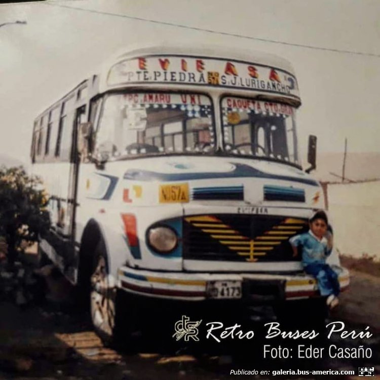 Mercedes-Benz LO 1114 - Alcorta AL (en Perú) - EVIFASA
UD 4173

Ruta NO-57A (Lima)

Fotografía: Eder Casaño
Gentileza: Retro Buses Perú, en Instagram
