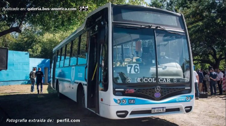 Mercedes-Benz OF 1721 L - Nuovobus Cittá PH 71 - TAMSE
AG 664 HL

Línea 76 (Córdoba), interno 1383

Fotografó: indeterminado de momento
Fotografía extraída de: [url=https://www.perfil.com/noticias/cordoba/valle-escondido-tiene-su-propia-linea-de-tamse-la-76-conecta-el-barrio-con-ciudad-universitaria.phtml]perfil.com[/url]

Una línea que va a cumplir un año y ya cambió de manos
