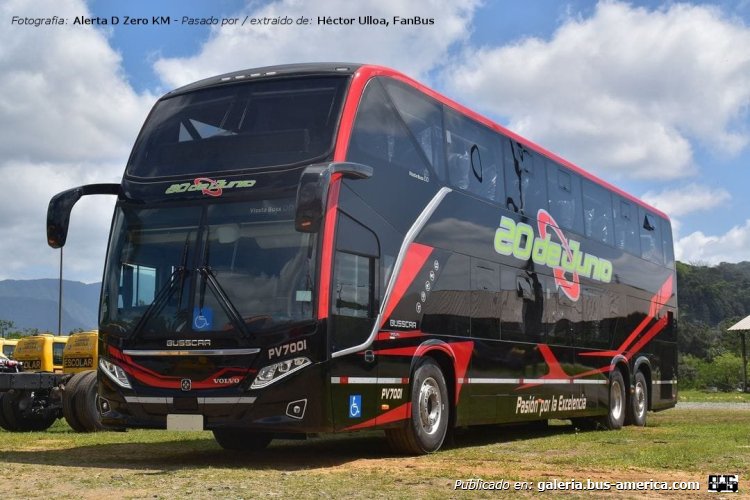 Volvo B 450 R - Busscar Vissta Buss DD (para Argentina) - 20 de Junio
[url=https://bus-america.com/galeria/displayimage.php?pid=67293]https://bus-america.com/galeria/displayimage.php?pid=67293[/url]
[url=https://bus-america.com/galeria/displayimage.php?pid=67294]https://bus-america.com/galeria/displayimage.php?pid=67294[/url]
[url=https://bus-america.com/galeria/displayimage.php?pid=67295]https://bus-america.com/galeria/displayimage.php?pid=67295[/url]
[url=https://bus-america.com/galeria/displayimage.php?pid=67296]https://bus-america.com/galeria/displayimage.php?pid=67296[/url]

20 de Junio, interno PV7001

Fotógrafo: ¿Alerta D Zero KM?
Pasado por Héctor Ulloa
También extraído de: [url=https://www.facebook.com/photo?fbid=1103574741143938&set=pcb.1103575041143908]FanBus, en facebook[/url]
